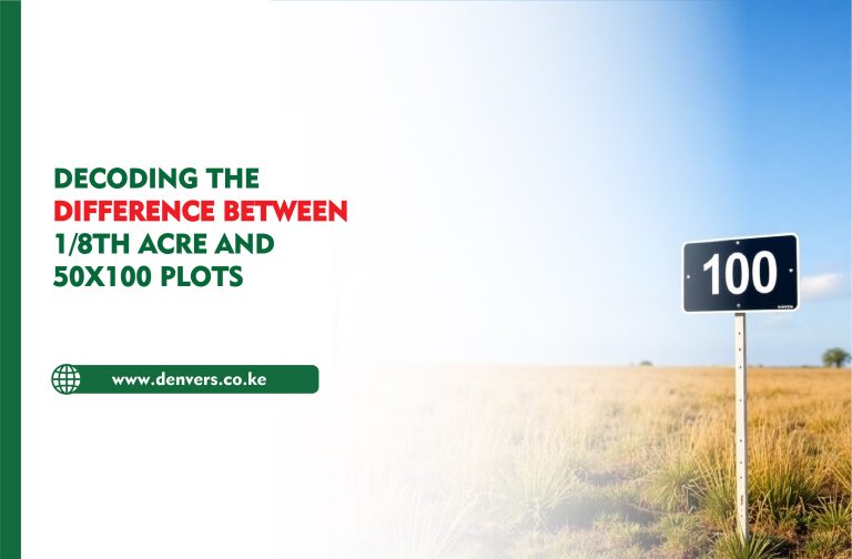 Decoding the Difference Between 1/8th Acre and 50×100 Plots  in Kenya